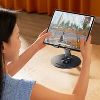 Computer Accessories – Tablet stand, foldable 360 degrees - gray - Carlat