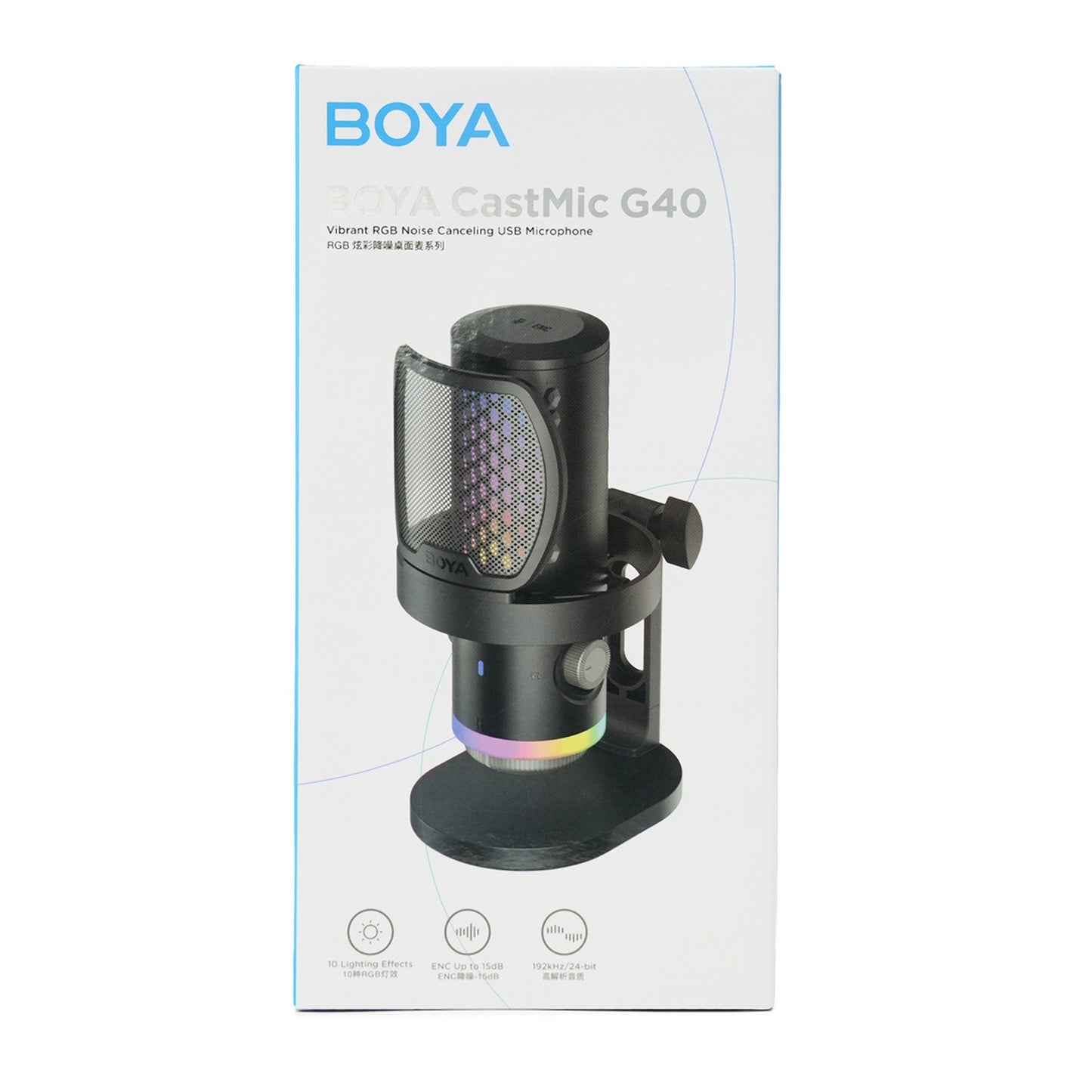 Computer Accessories – USB-C RGB ENC wired gaming microphone - Carlat