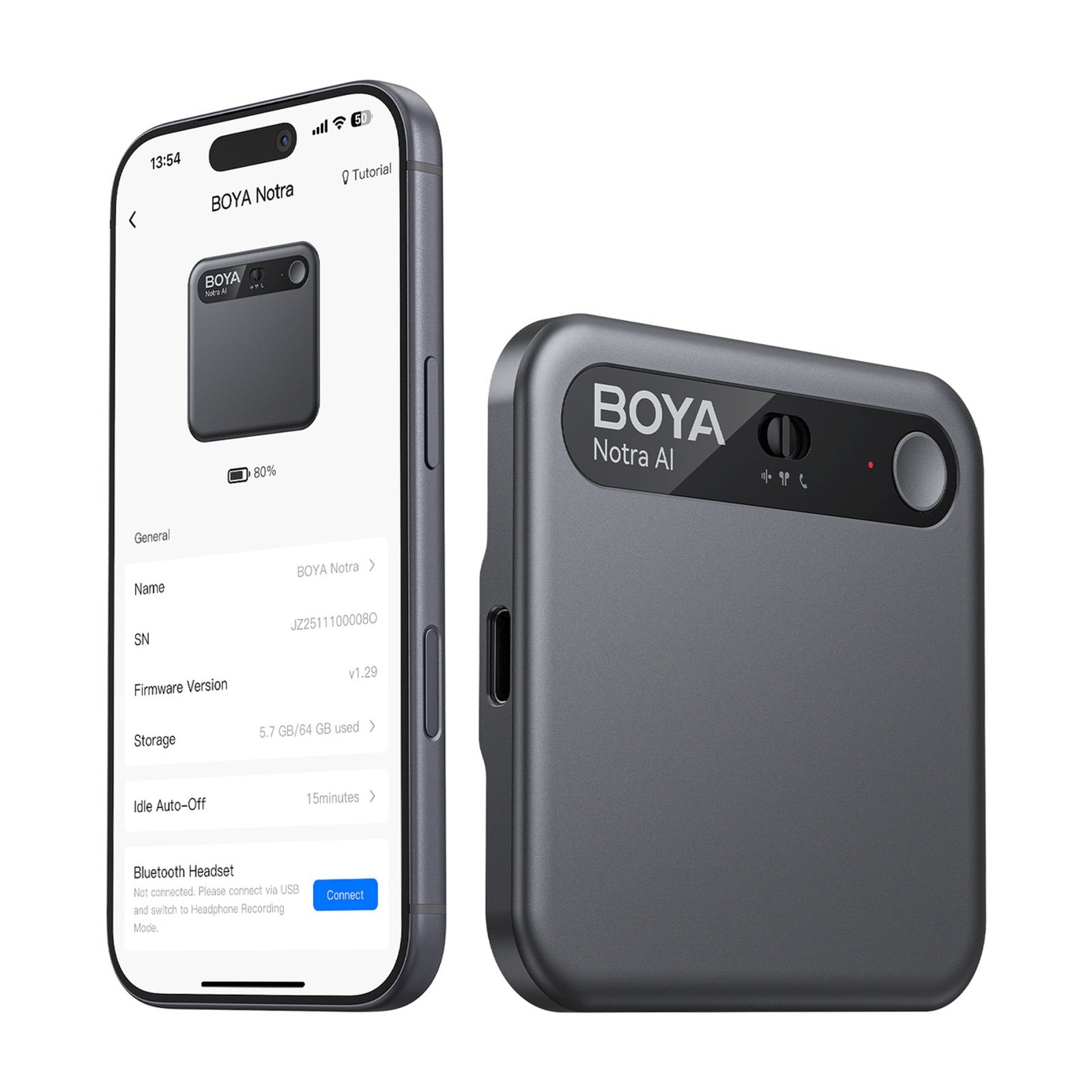 Computer Accessories – Voice recorder with AI transcription 64GB 610mAh - Carlat