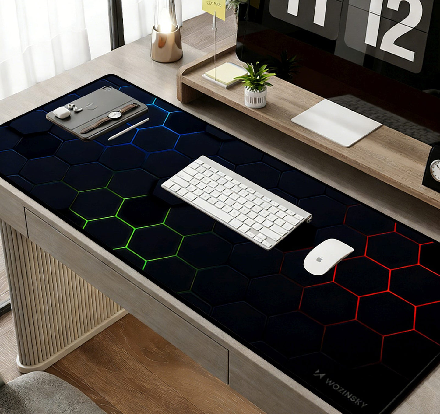 Computer Accessories – Waterproof gaming desk pad 800x300mm - black - Carlat