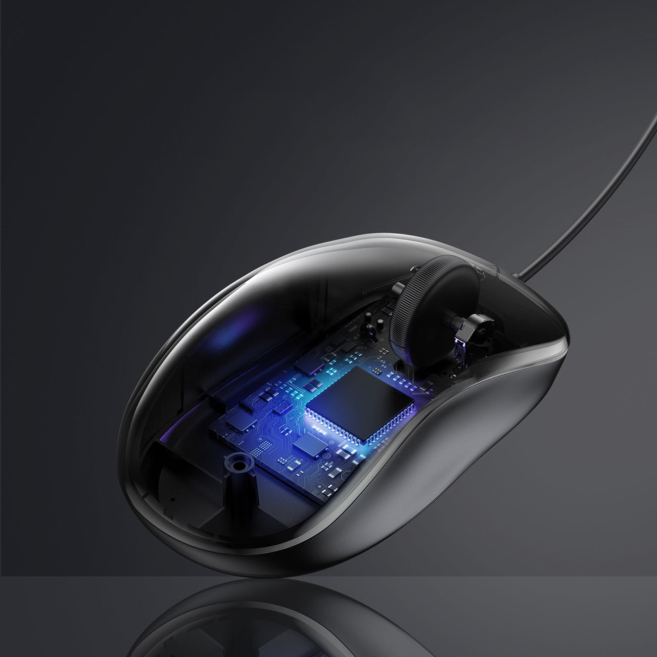 Computer Accessories – Wired optical mouse 1200 DPI - black - Carlat