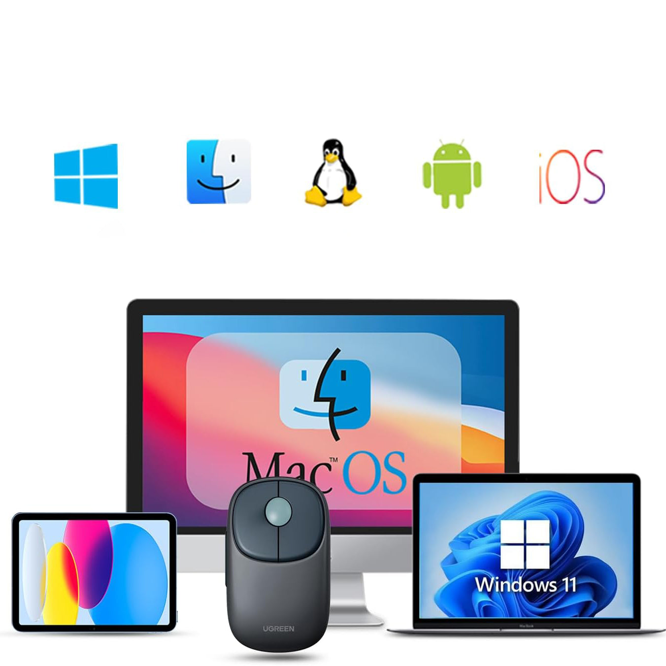 Computer Accessories – Wireless computer mouse MU102 FUN+ Bluetooth 2.4 - Carlat