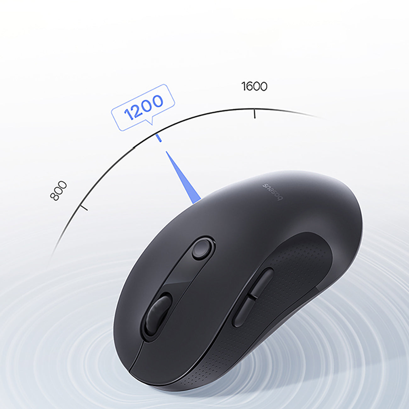 Computer Accessories – Wireless ergonomic Bluetooth mouse F02 - black - Carlat