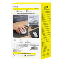 Computer Accessories – Wireless ergonomic Bluetooth mouse F02 - white - Carlat