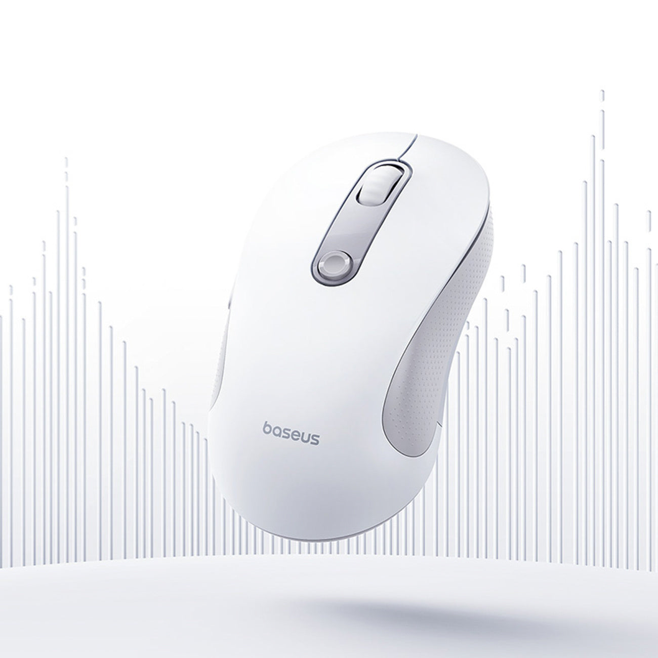Computer Accessories – Wireless ergonomic Bluetooth mouse F02 - white - Carlat