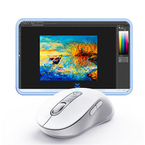 Computer Accessories – Wireless ergonomic Bluetooth mouse F02 - white - Carlat