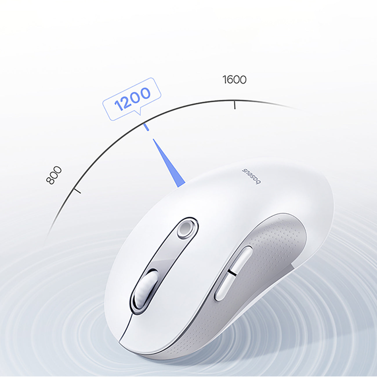 Computer Accessories – Wireless ergonomic Bluetooth mouse F02 - white - Carlat