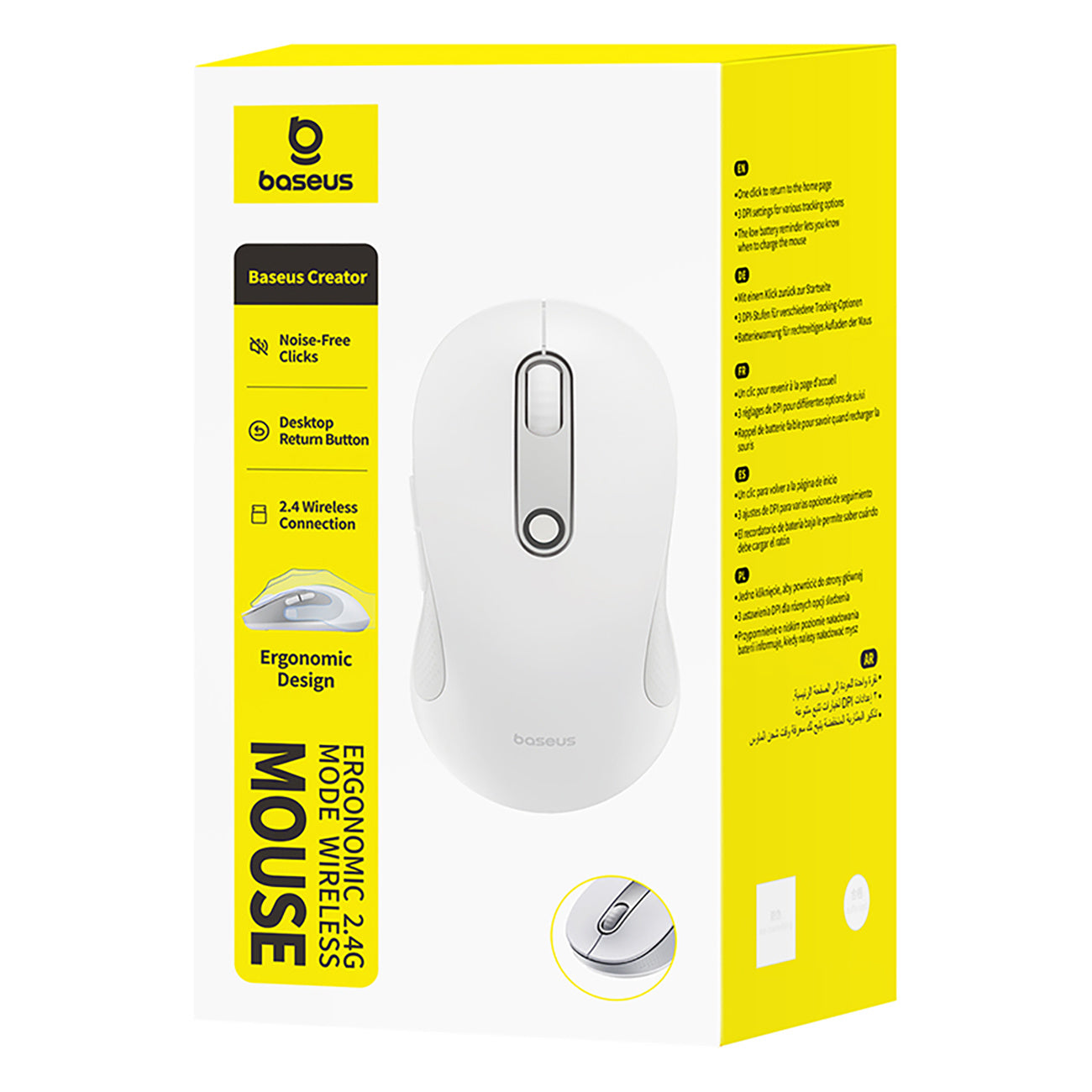 Computer Accessories – Wireless ergonomic mouse USB 2.4GHz F02 - Carlat