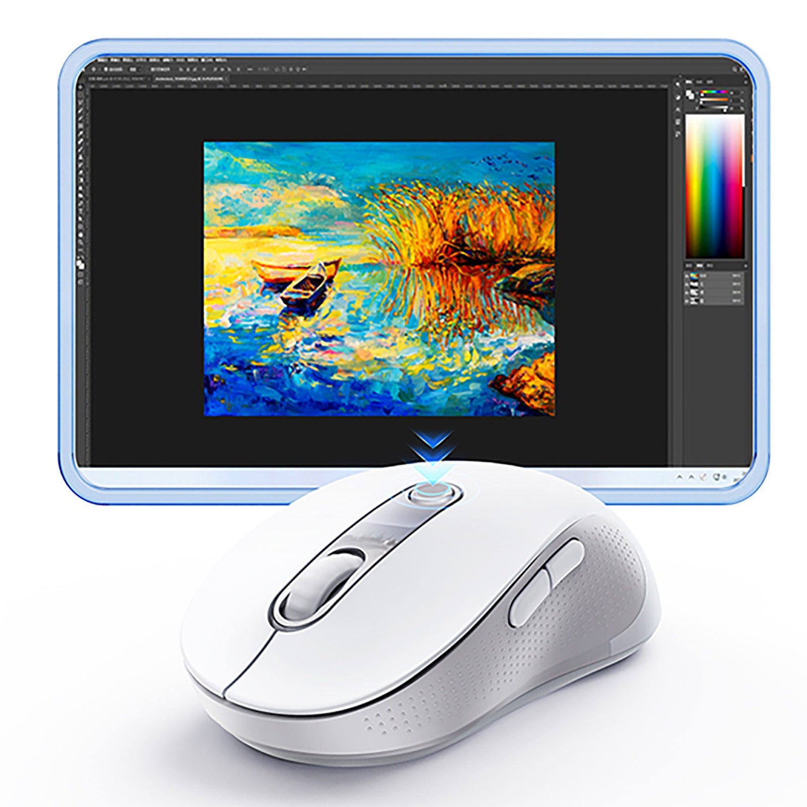 Computer Accessories – Wireless ergonomic mouse USB 2.4GHz F02 - Carlat