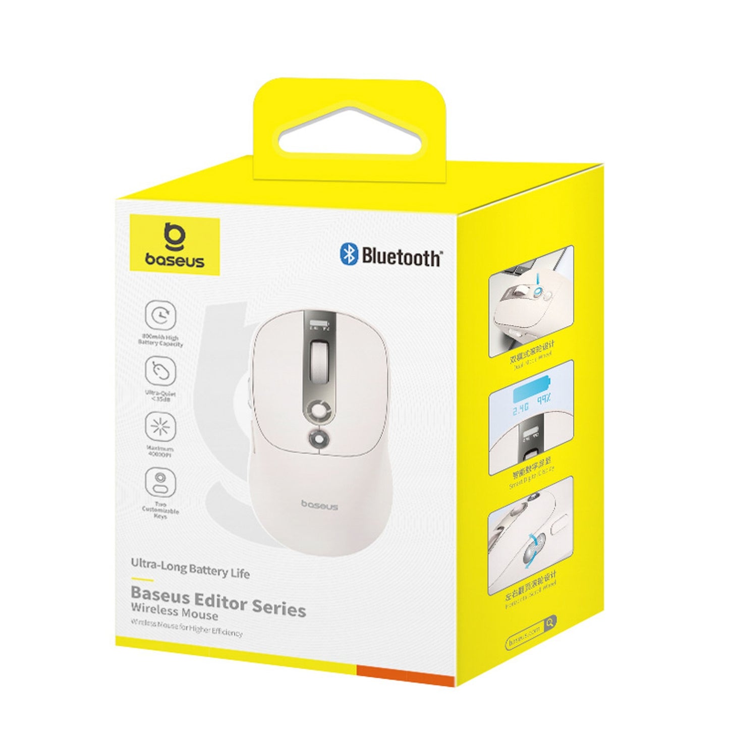 Computer Accessories – Wireless mouse with battery indicator 4000DPI 800mAh - Carlat