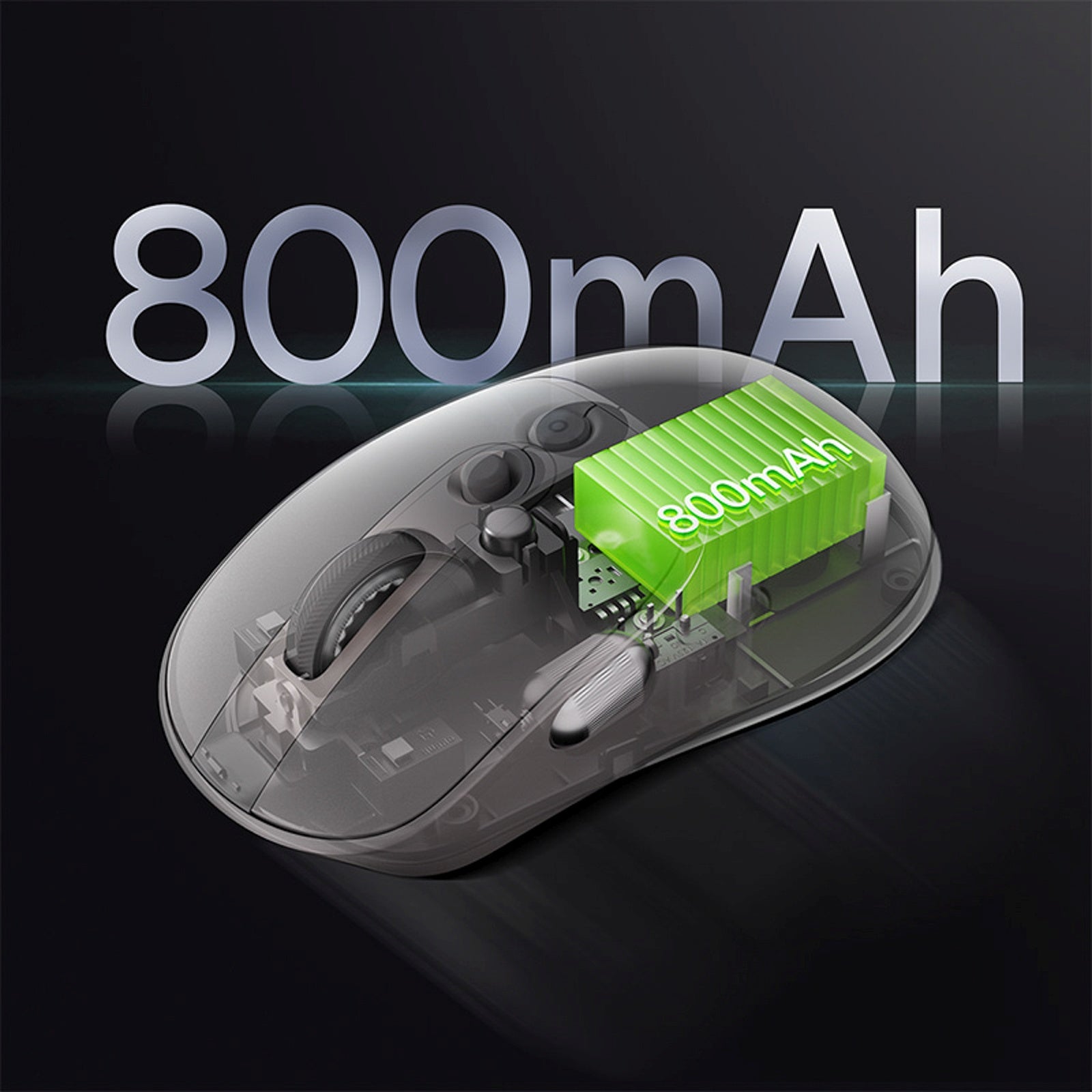 Computer Accessories – Wireless mouse with battery indicator 4000DPI 800mAh - Carlat