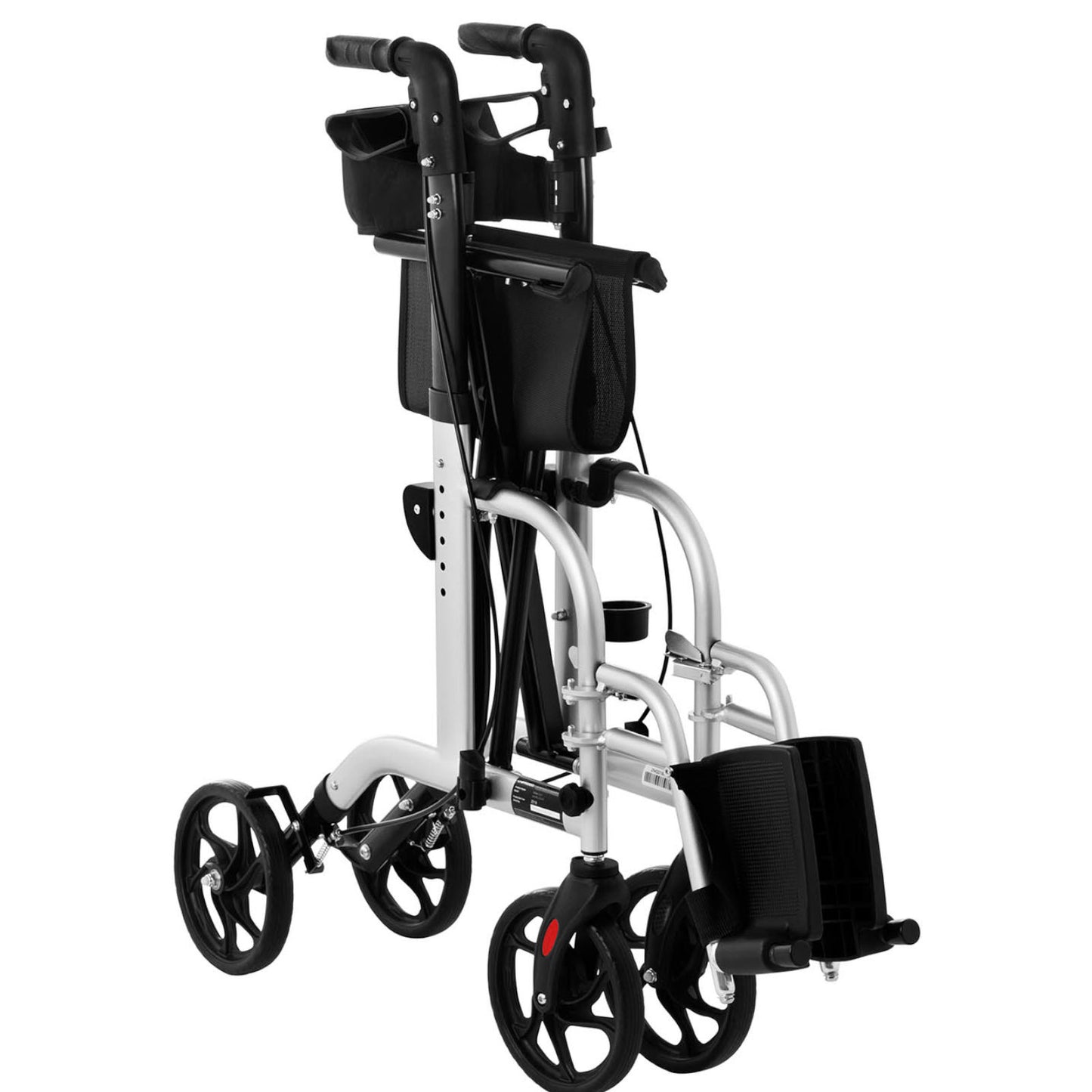 Construction – 2-in-1 rehabilitation walker walker with trolley function, foldable - Carlat