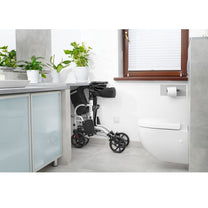 Construction – 2-in-1 rehabilitation walker walker with trolley function, foldable - Carlat