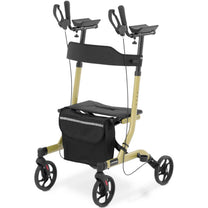 Construction – Four-wheeled foldable walker walker for seniors with a - Carlat