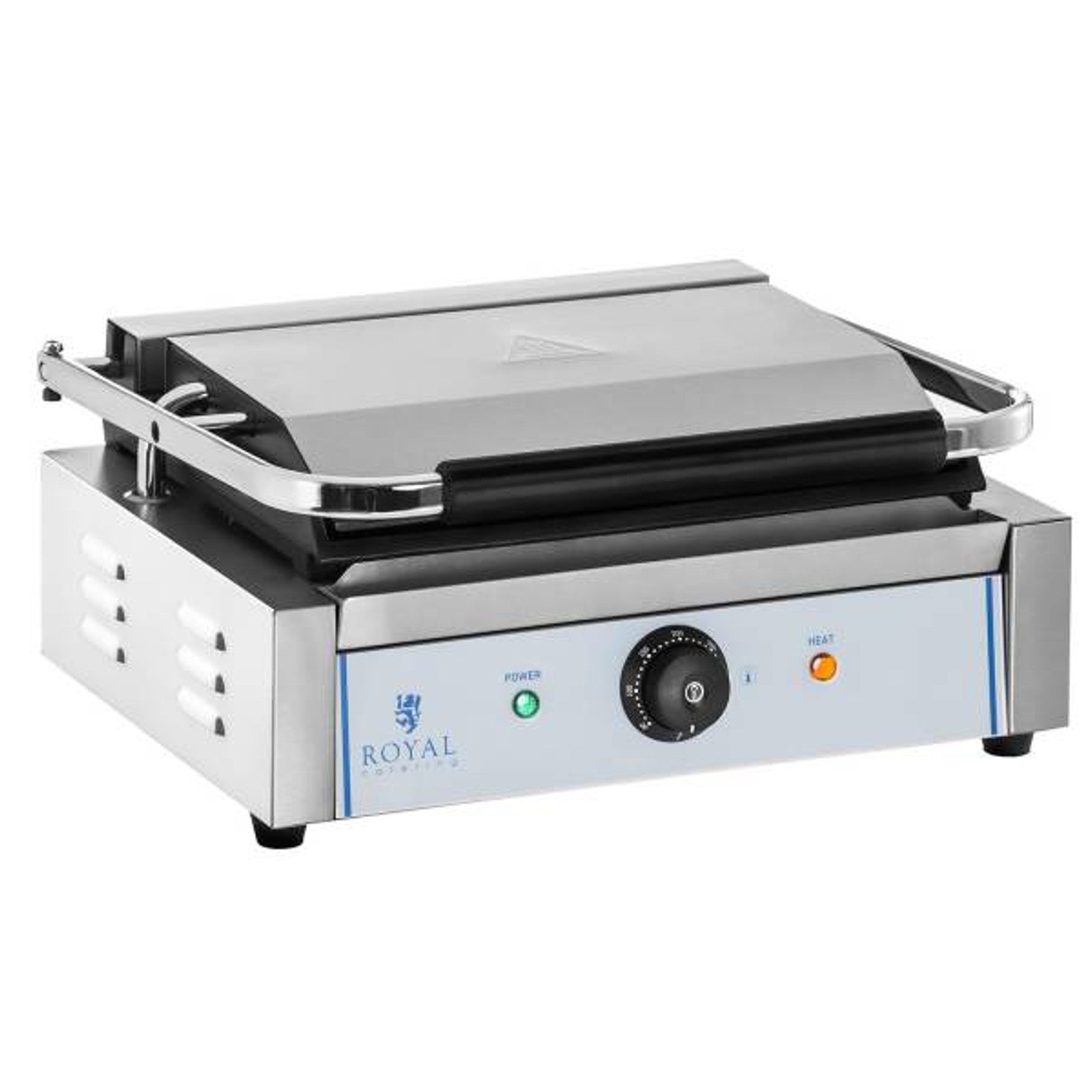 Contact barbecue contact bipartite smooth PANINI 2200W 230V Royal Catering - Carlat