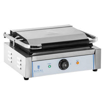 Contact barbecue contact bipartite smooth PANINI 2200W 230V Royal Catering - Carlat