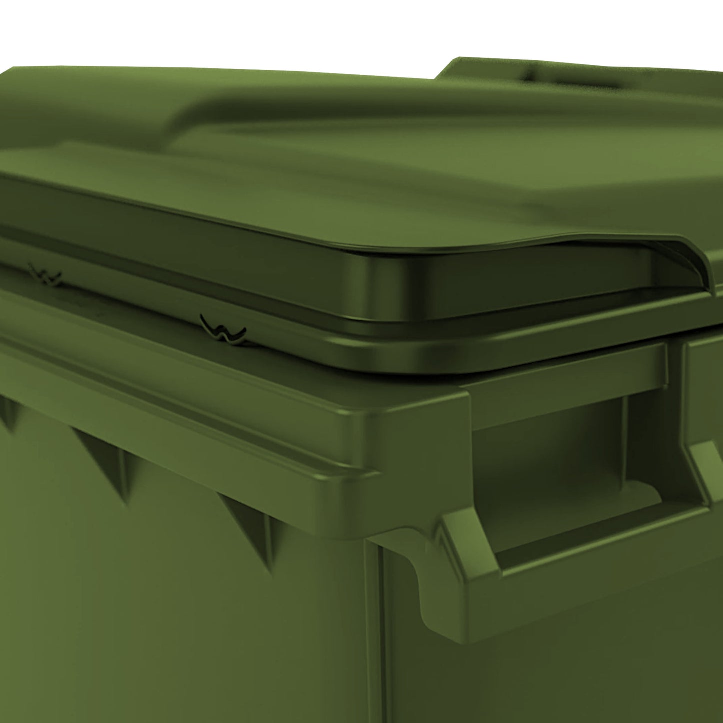 Container for municipal waste PZH EN 840-2 DIN 1100L - green - Carlat