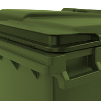 Container for municipal waste PZH EN 840-2 DIN 1100L - green - Carlat