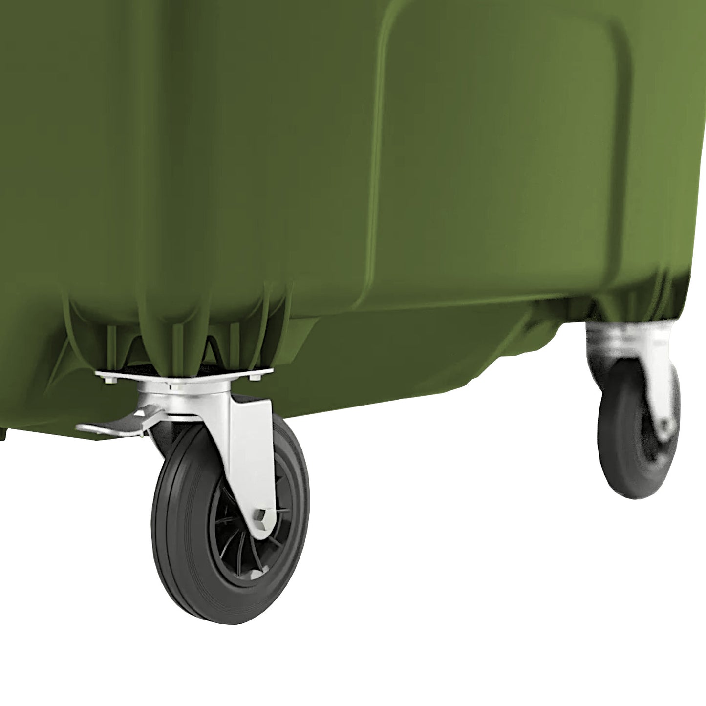 Container for municipal waste PZH EN 840-2 DIN 1100L - green - Carlat