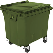 Container for municipal waste PZH EN 840-2 DIN 1100L - green - Carlat