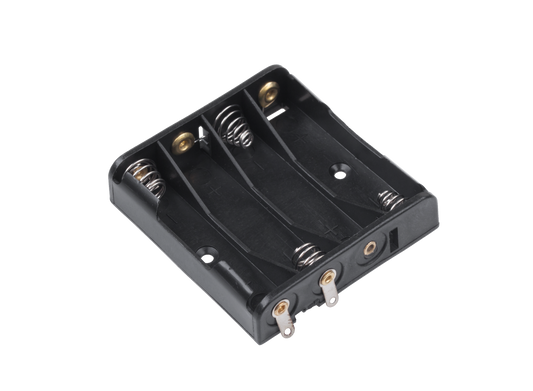 Containers and bins for batteries and – Flat 4xAAA Battery Holder - Carlat