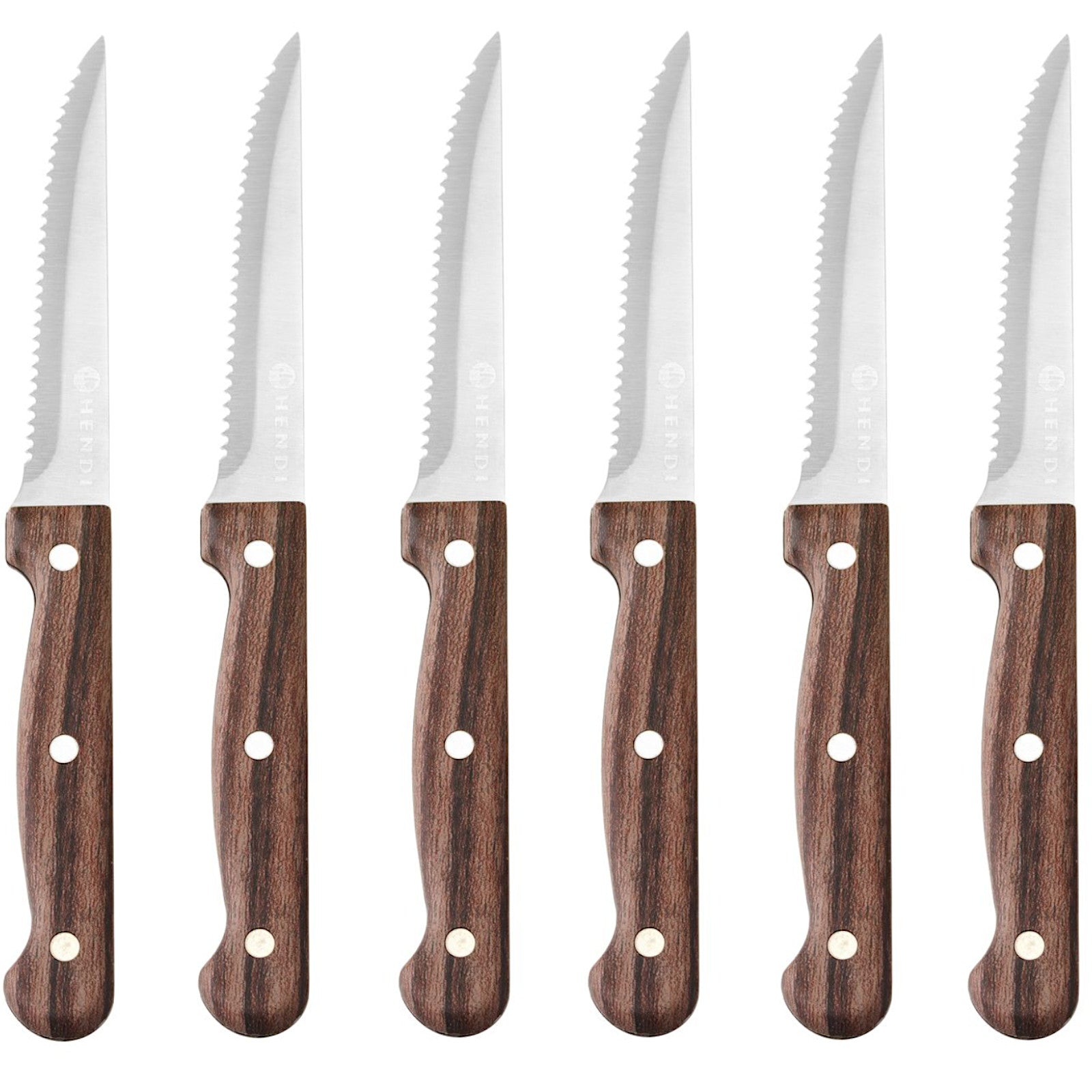 Cookie Cutters – Stainless steel steak knife, serrated brown - Carlat