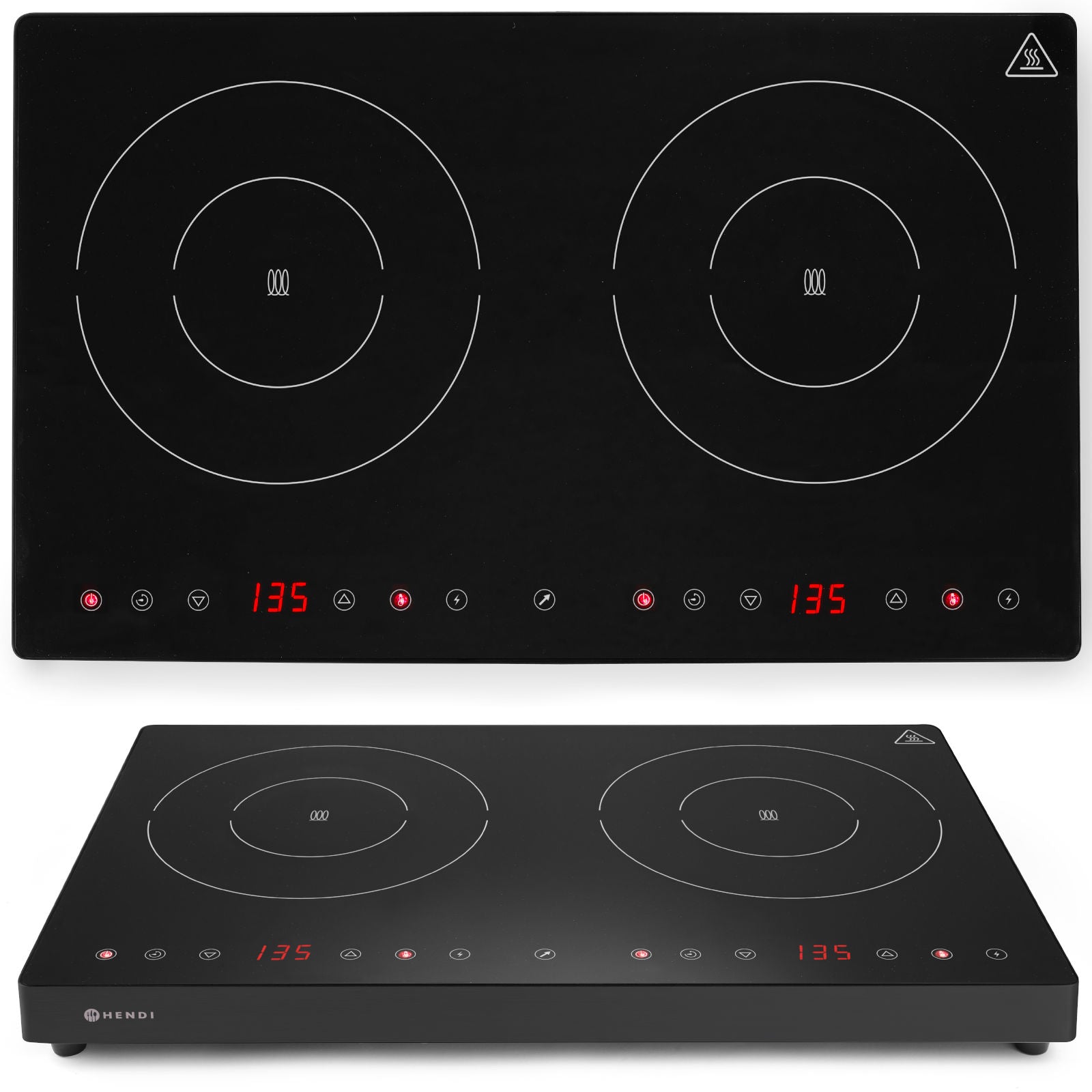 Cooktops – Adjustable induction cooker with touch panel 2 heating - Carlat