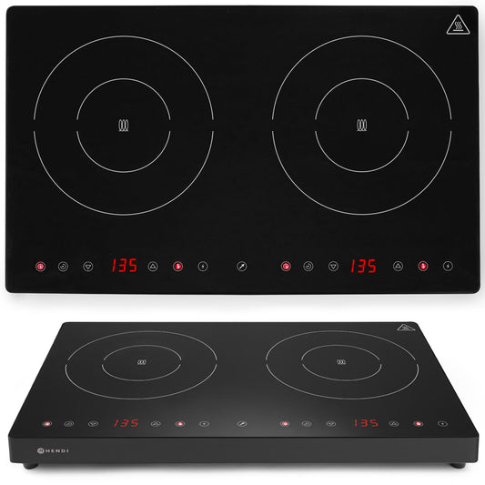 Cooktops – Adjustable induction cooker with touch panel 2 heating - Carlat