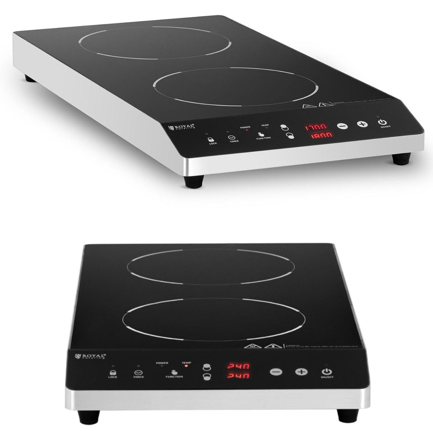 Cooktops – Cooker, adjustable induction hob, 2 cooking zones, dia. - Carlat
