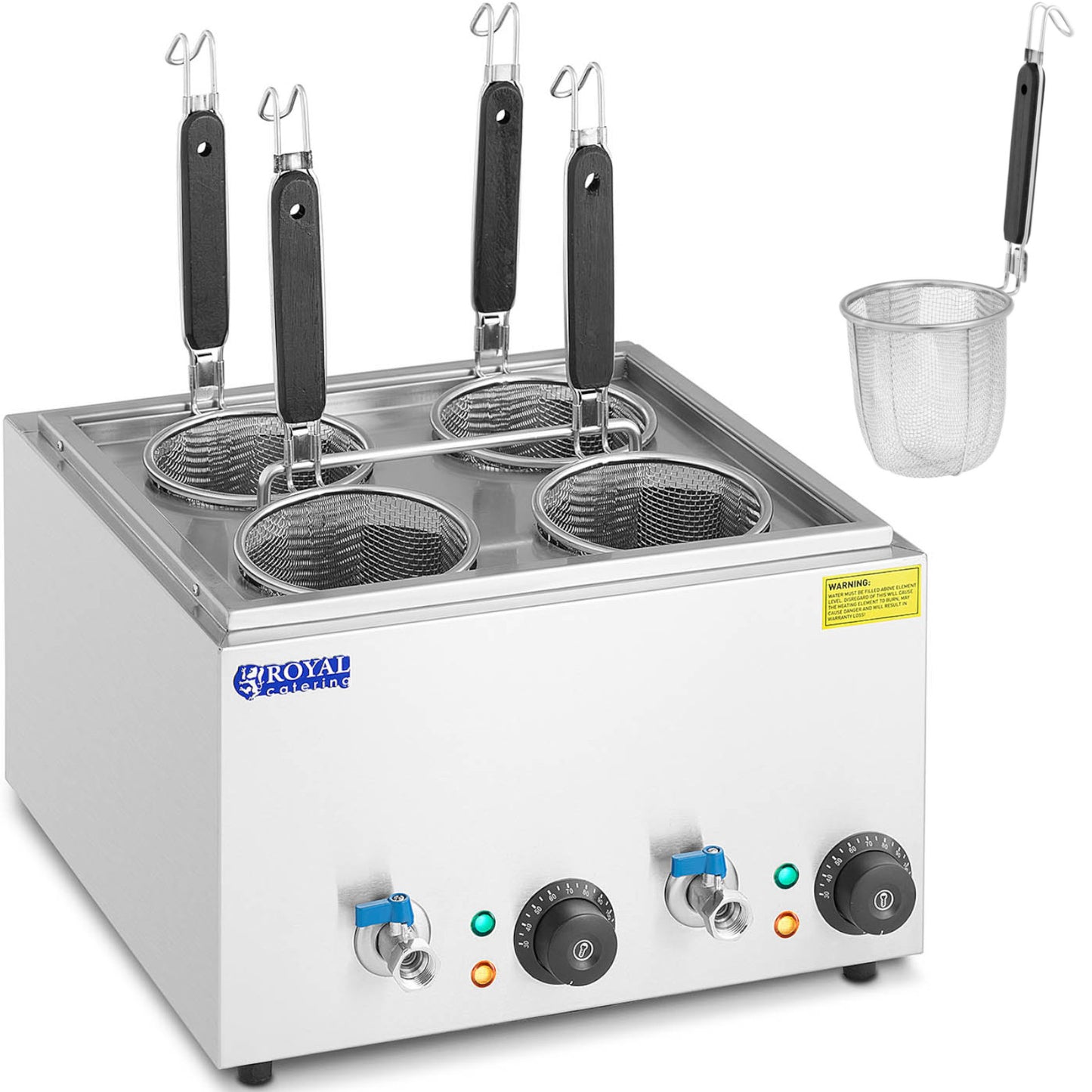 Cooktops – Pasta maker, pasta cooker with taps, 4 baskets, - Carlat