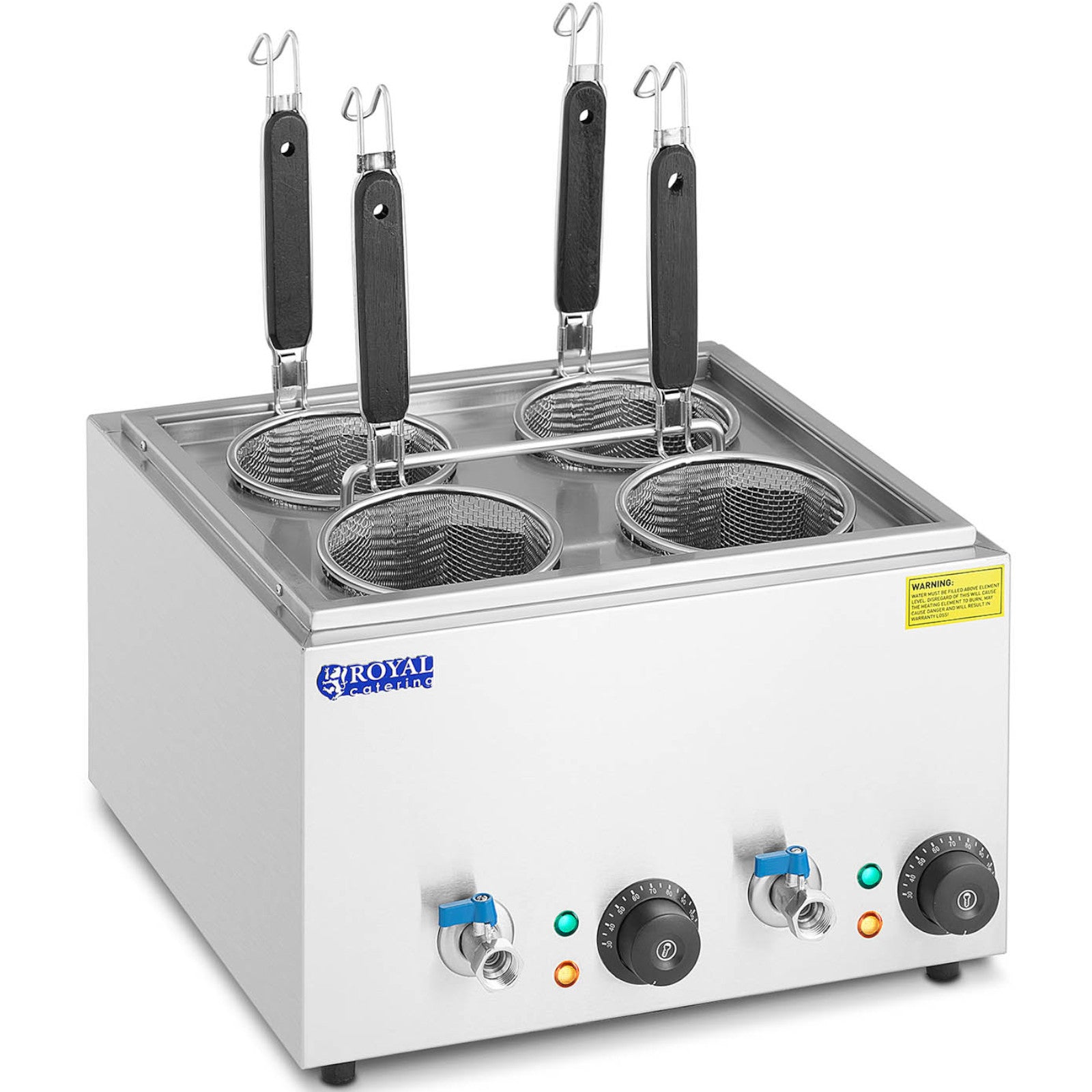 Cooktops – Pasta maker, pasta cooker with taps, 4 baskets, - Carlat