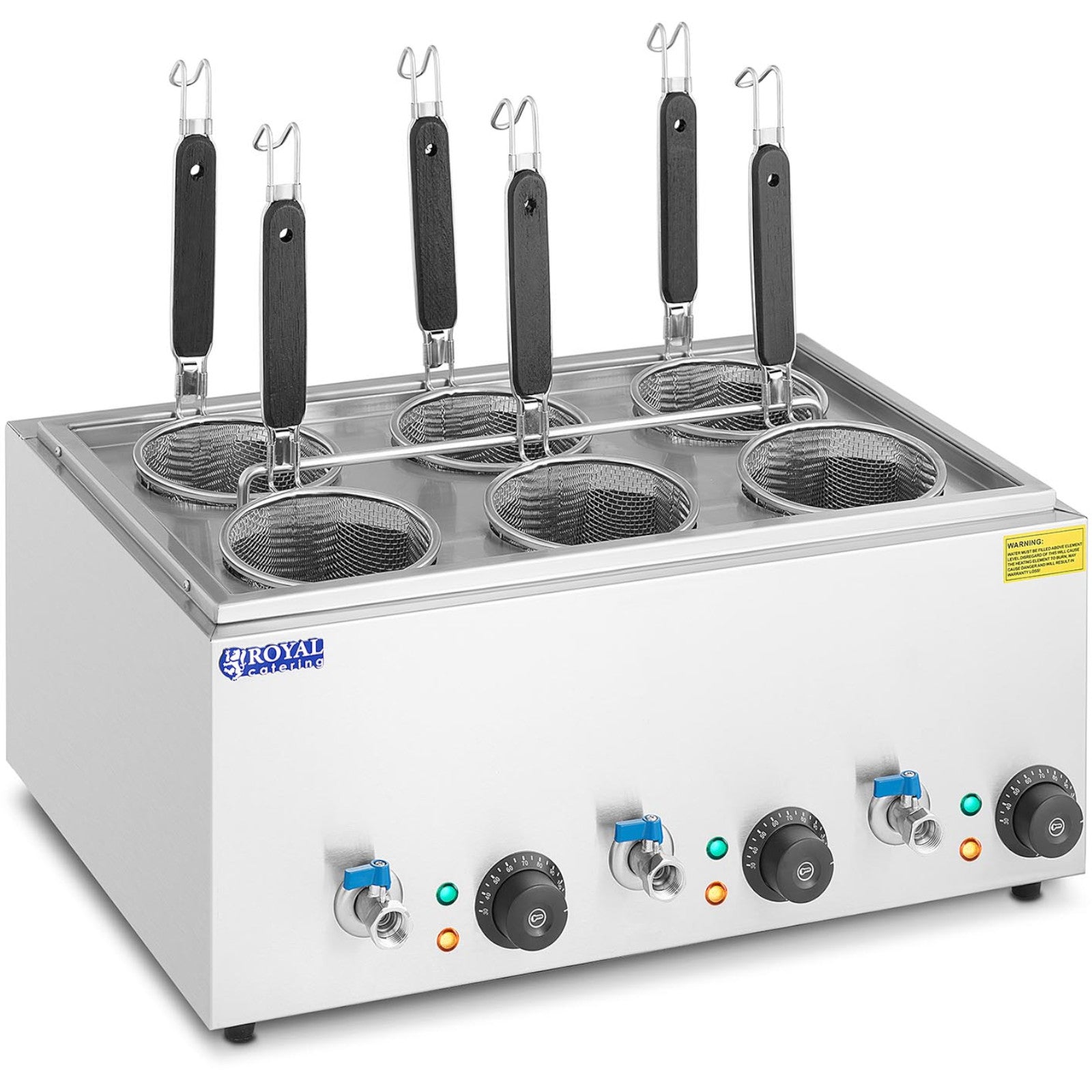 Cooktops – Pasta maker, pasta cooker with taps, 6 baskets, - Carlat