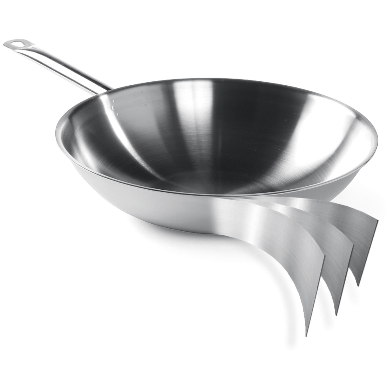 Cookware – 3-PLY WOK pan - without lid - Hendi - Carlat