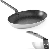 Cookware – Fish frying pan with marble coating, oval 280x400mm - Carlat