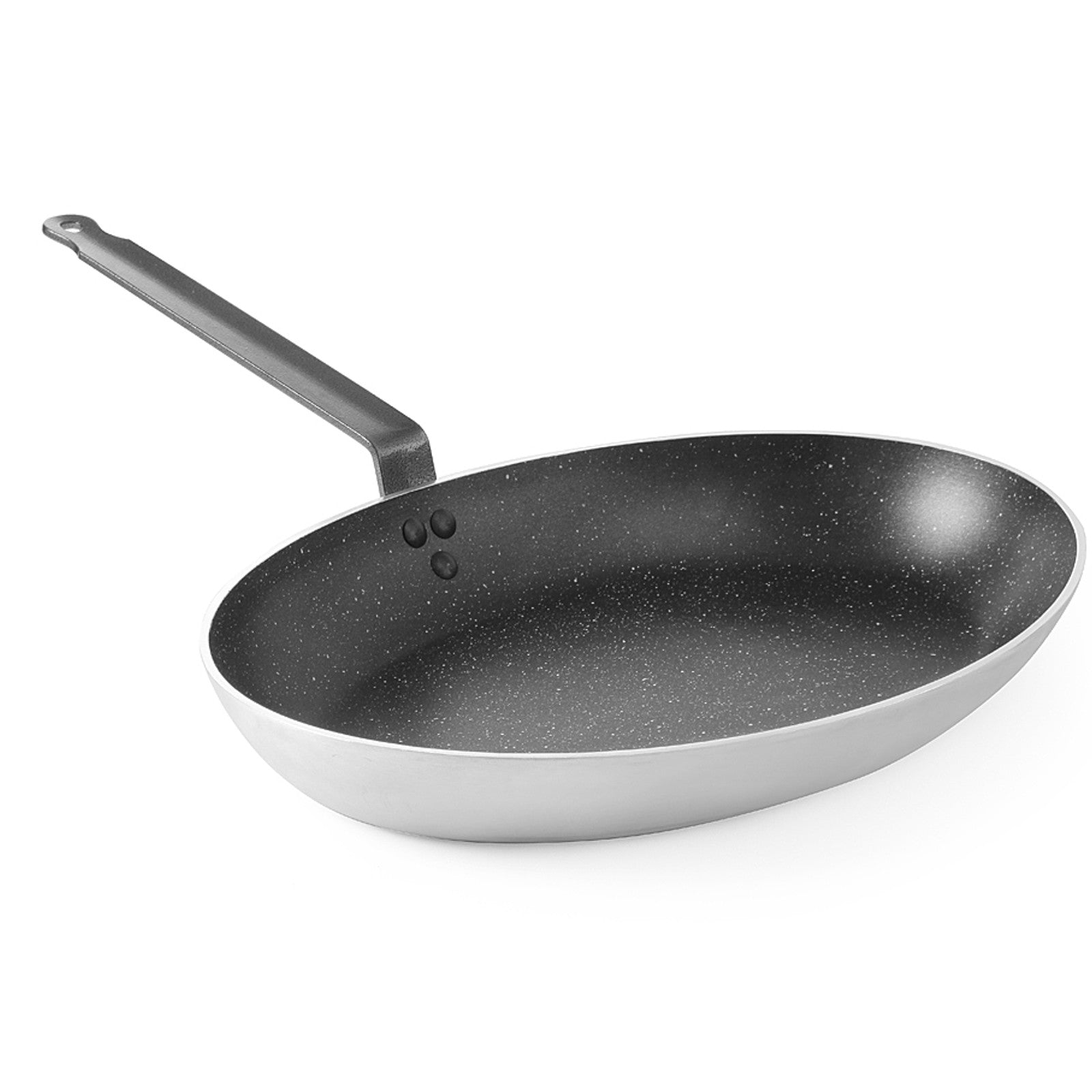 Cookware – Fish frying pan with marble coating, oval 280x400mm - Carlat