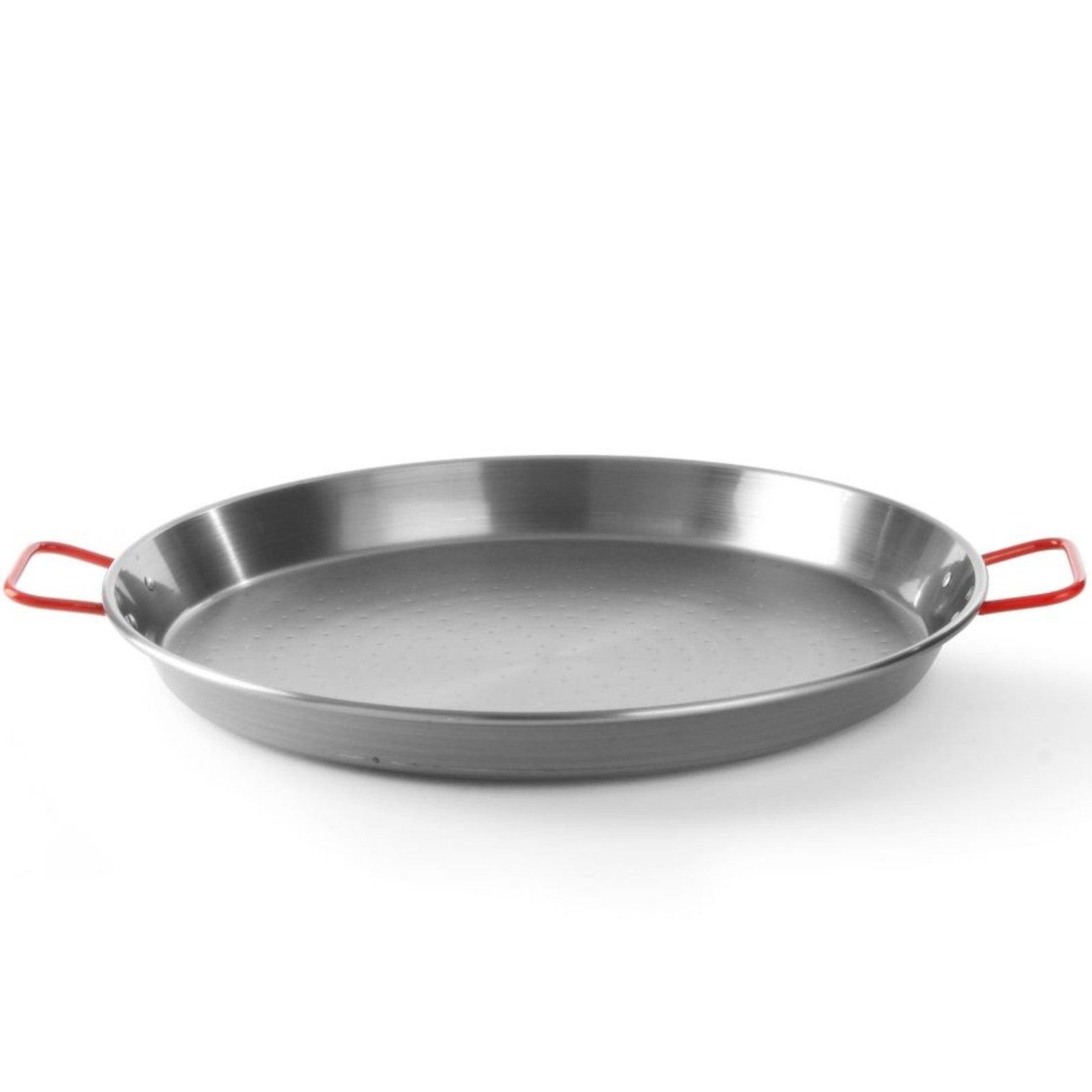 Cookware – Round steel paella pan with handles. 420x120 mm - Carlat