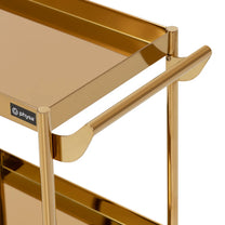 Cosmetic Tools – Hairdressing beauty assistant 3 shelves - gold - Carlat