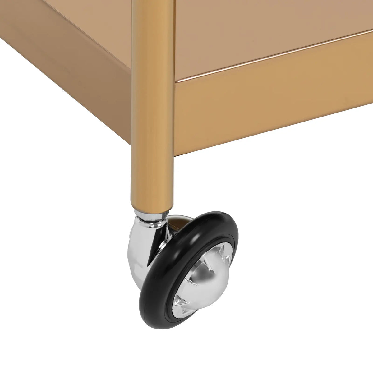 Cosmetic Tools – Hairdressing beauty assistant 3 shelves - gold - Carlat