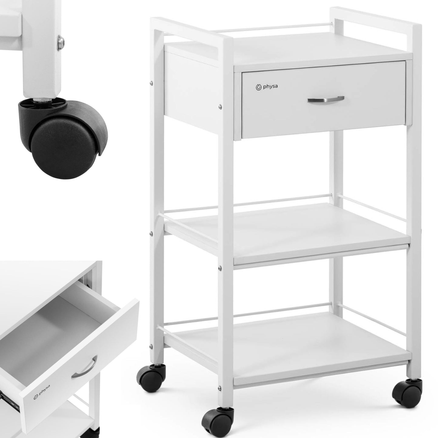 Cosmetic Tools – Hairdressing beauty helper trolley 1 drawer 3 - Carlat