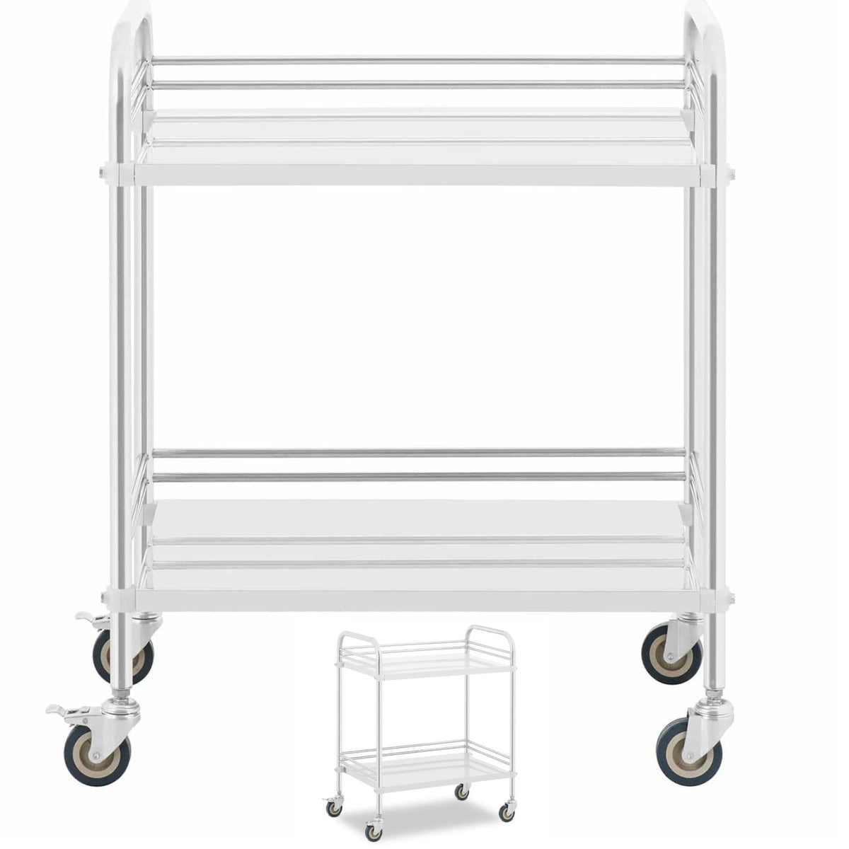 Cosmetic Tools – Laboratory cosmetic treatment trolley made of steel, - Carlat