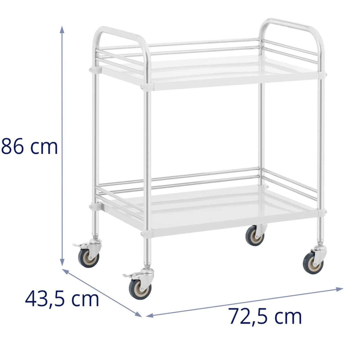 Cosmetic Tools – Laboratory cosmetic treatment trolley made of steel, - Carlat