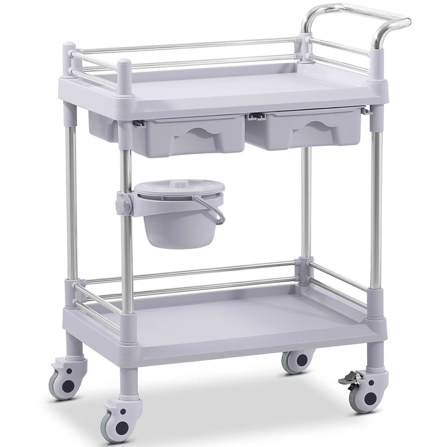 Cosmetic Tools – Medical laboratory trolley, 2 shelves, 2 drawers, - Carlat
