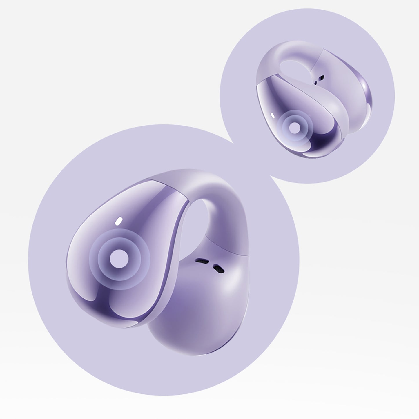 Crossky C30 OWS IPX4 Bluetooth open wireless headphones - purple - Carlat