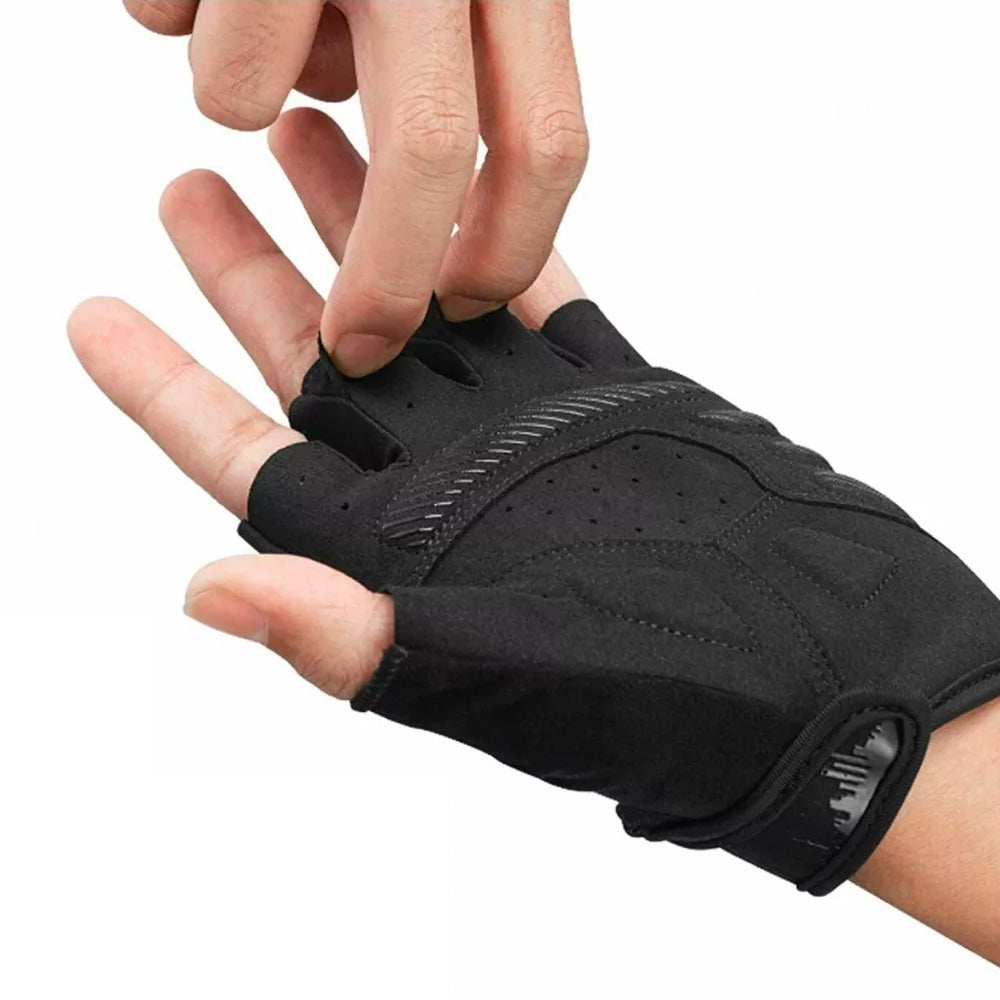 Cycling clothing – Anti-slip fingerless cycling gloves XL black - Carlat