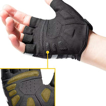 Cycling clothing – Anti-slip fingerless cycling gloves XL black - Carlat