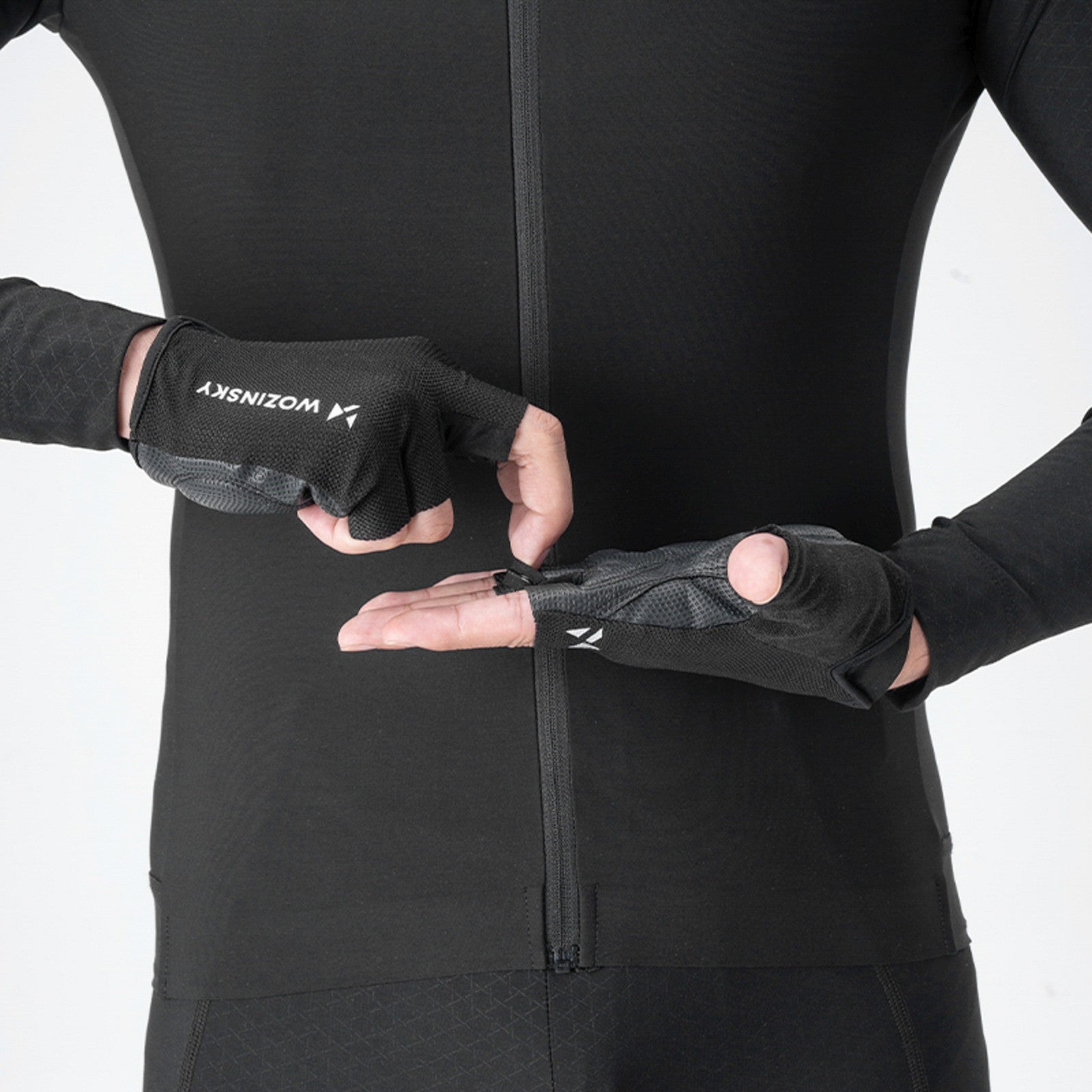 Cycling clothing – Anti-slip fingerless cycling gloves, size L - Carlat