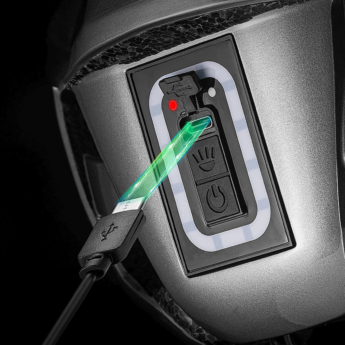 Cycling clothing – Bicycle helmet with integrated omni-directional lighting USB-C - Carlat