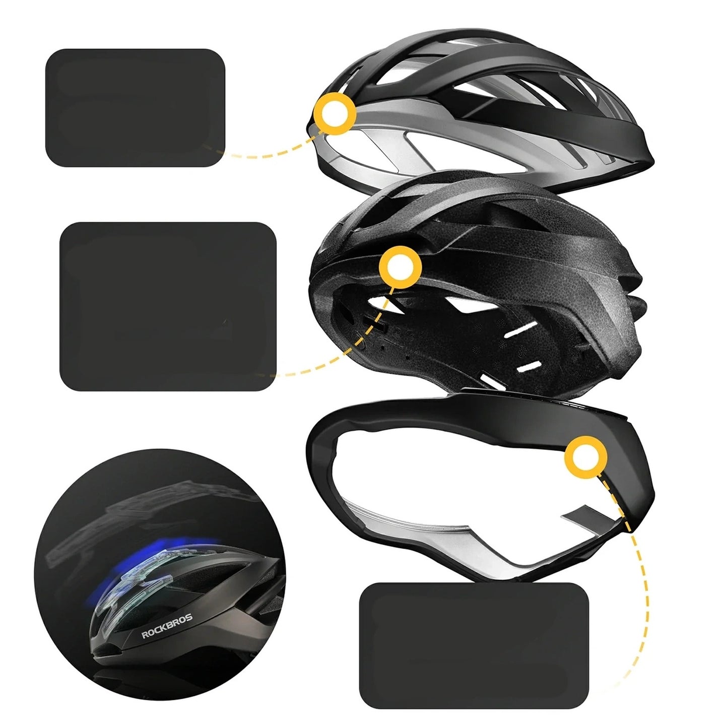 Cycling clothing – Bicycle helmet with strengthening frame 58-62 cm - Carlat