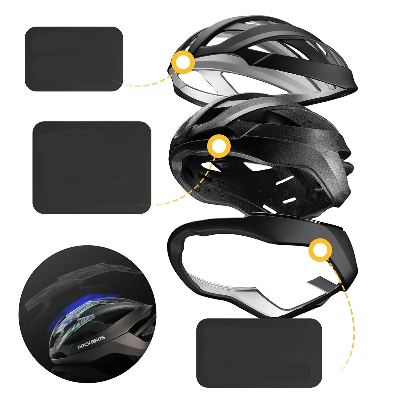 Cycling clothing – Bicycle helmet with strengthening frame 58-62 cm - Carlat