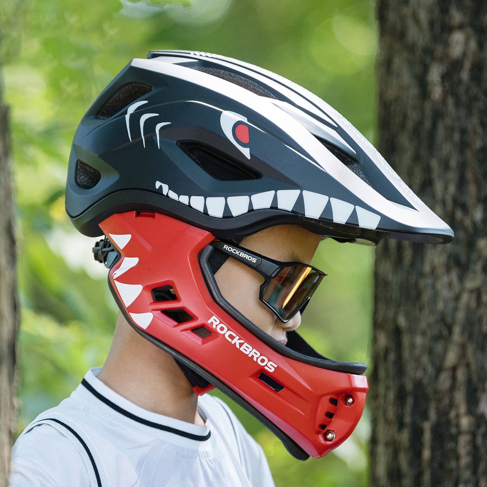 Cycling clothing – Children's bicycle helmet with detachable visor, size - Carlat